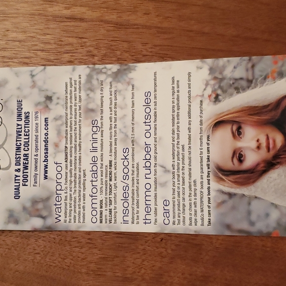 Womens Waterproof black winter boots Bos.&Co. Size 37 - Picture 4 of 8